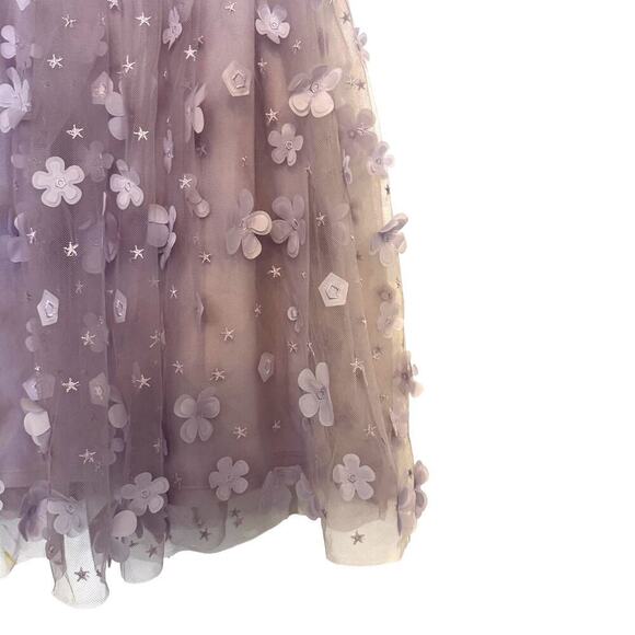 NWT Altar'd State Lavender Aurora Floral Mesh Babydoll Dress Women's Size Small - Picture 3 of 7